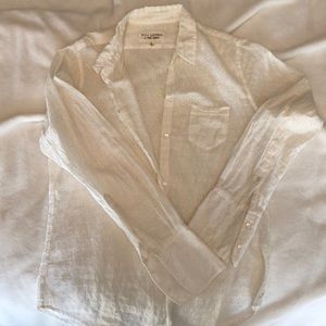 Nili lotan button eyelet buttondown